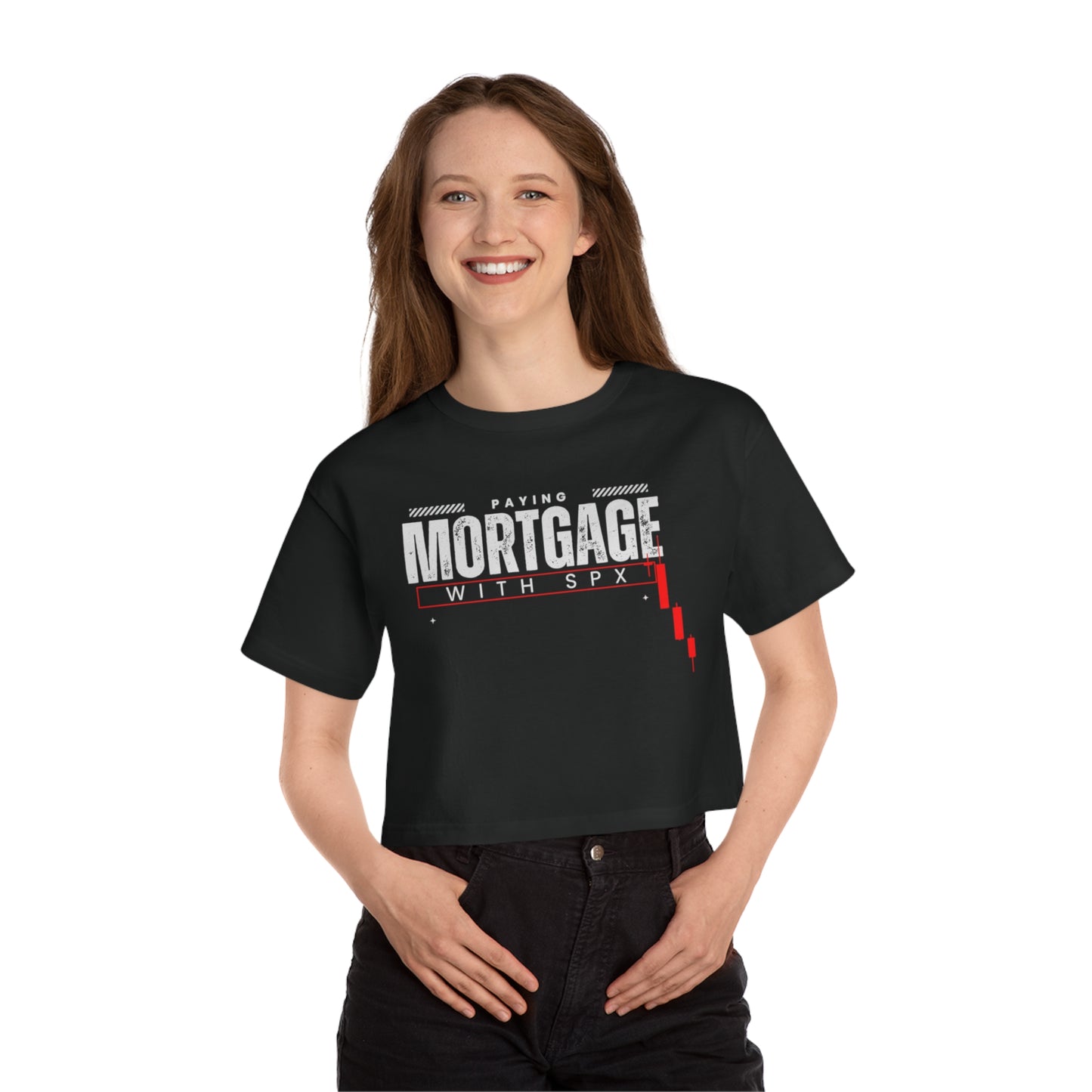 Paying Mortgage with SPX Women's Cropped T-Shirt